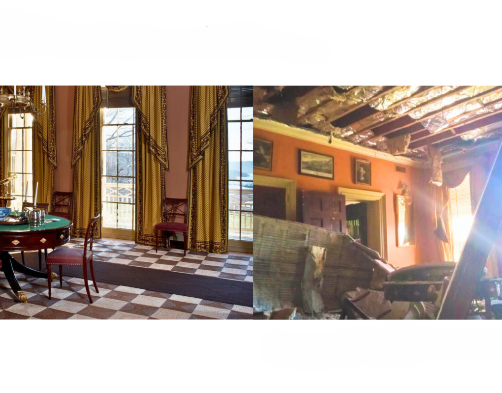 Boscobel Library - Before and After